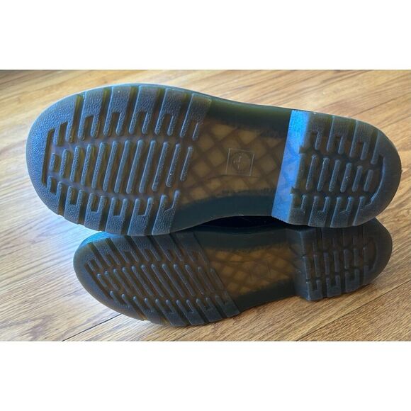 Dr. Martens 1460 Y Combat Boots Unisex Black Patent Leather Side Zip Size M5/L6 - Picture 2 of 10